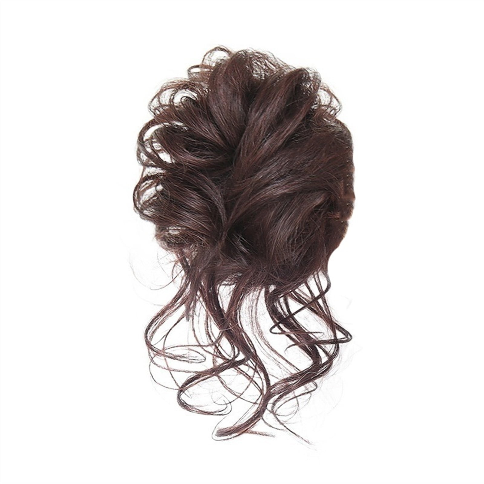 Bun Ponytail Chignon Brazilian Human Hair Curly Wavy Messy Bun Extensions Hair Pieces for Women Messy Bun Hair Piece Hair