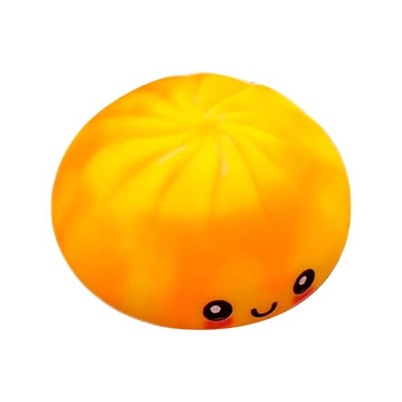 Bun Squishy Stress ReliefZesty Tangerine Dumpling For Tangy Sensory Mood Enhancement Portable Cheer