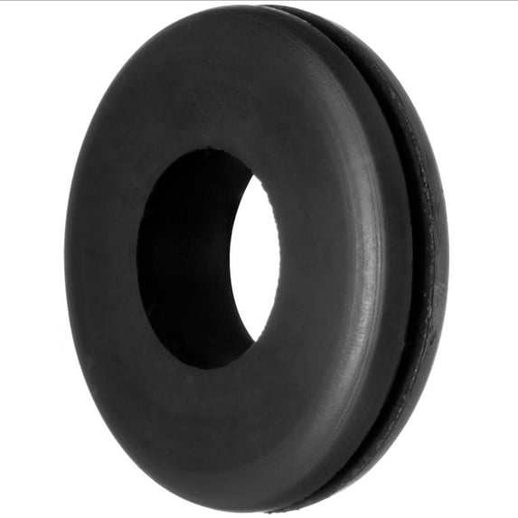 Buna-N Rubber Push-In Grommet for 5/8" Hole ID and 1/8" Edge Thickness - 3/8" ID - Pack of 50