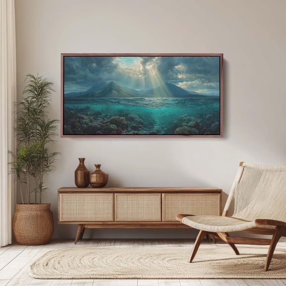 Bunaken National Park Blue Ocean Beautiful Sea Scenic Gallery Wall Art Unframed Paper Print