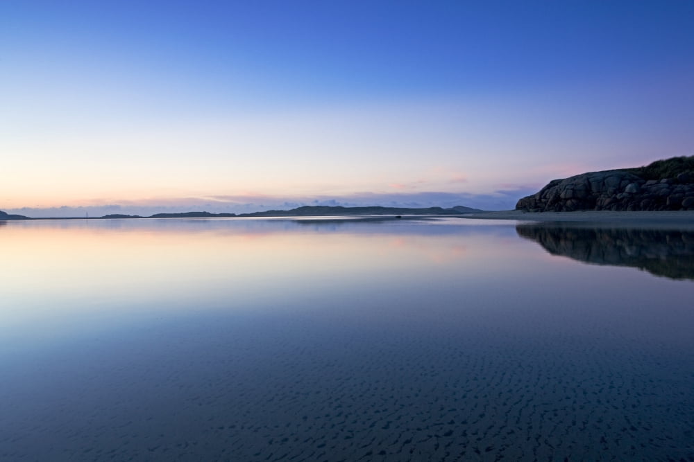 Bunbeg County Donegal Ireland Sunset Over The Atlantic Ocean Canvas Art - Peter McCabe Design Pics (17 x 11)