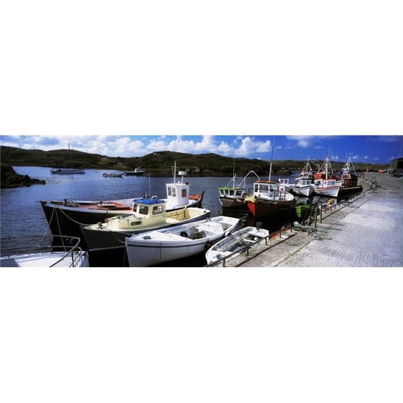 Bunbeg Harbour County Donegal Ireland - Harbour with Boats Poster Print