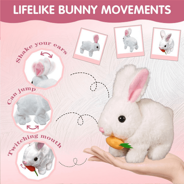 Easte My Ealistic Bunny Toy, 2025 New Inteactive Ealistic