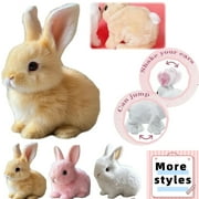 Bunby - My Realistic Bunny Toy Realistic Bunny That Moves Easter Gifts for Kids Realistic Stuffed Animals Easter Decorations for Home Vitality Bliss Bunny
