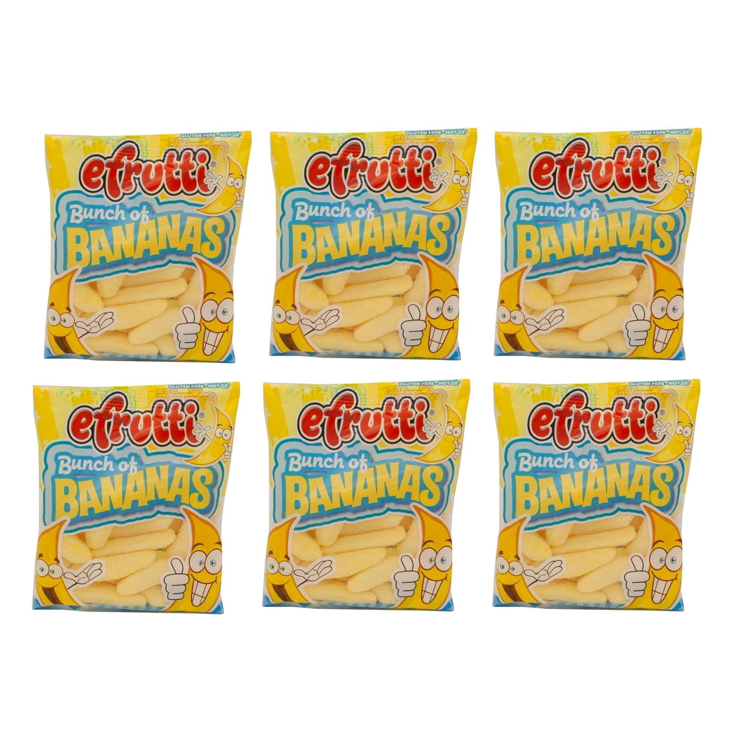 Bunch  Bananas | 3.25 oz Candy Peg Bag | Pack  6 | Bulk    Bag