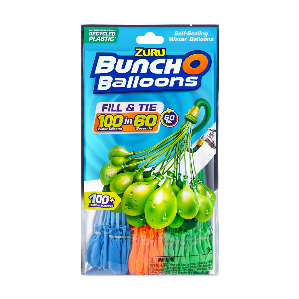 Bunch O Balloons 100 Rapid-Filling Self-Sealing Water Balloons 3 per pack - image 1 of 9