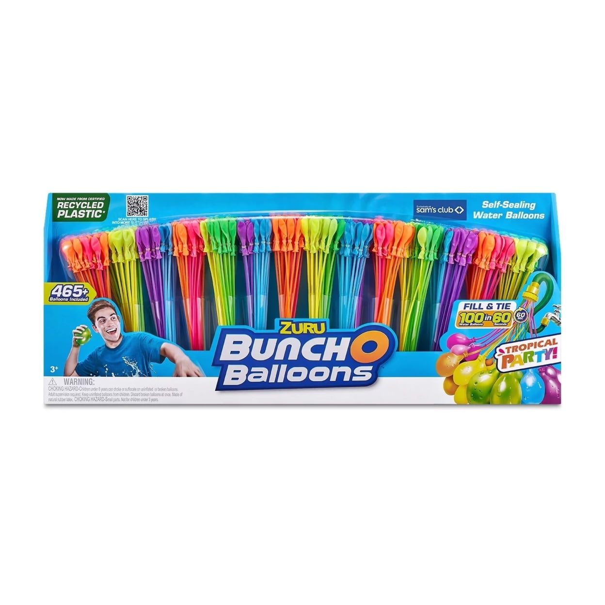 Bunch O Balloons 465 RapidFill SelfTying Recyclable Water Balloons