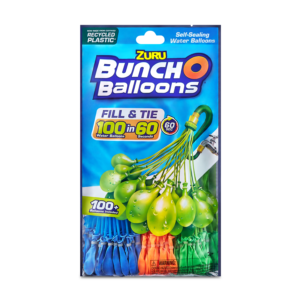 Bunch O Balloons Rapid Filling Water Balloons 100 Count 3 Pack