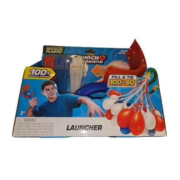 Bunch O Balloons Launcher Red, White Blue Water Balloon Pack by ZURU (56491)