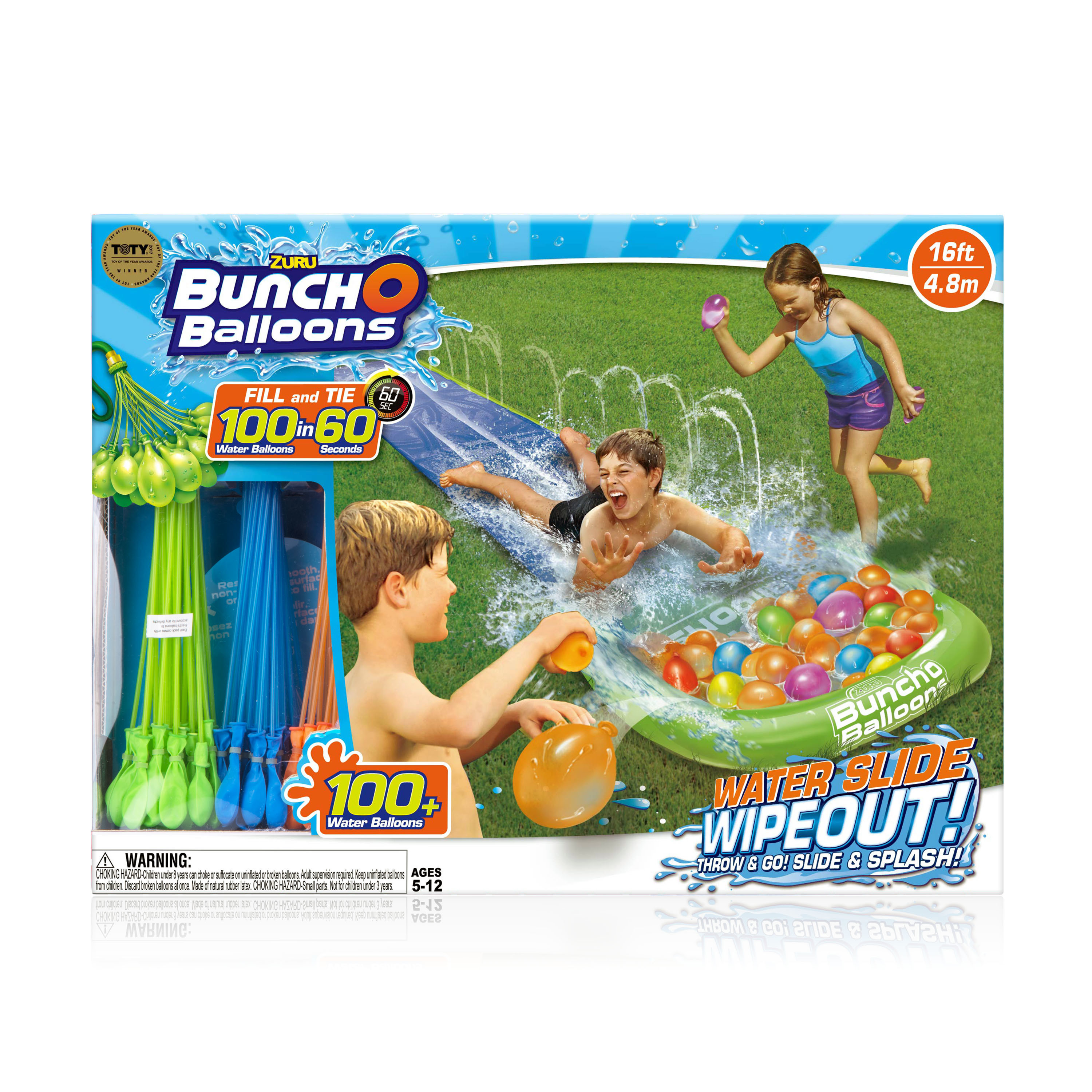 Bunch O Balloons Water Slide Wipeout (1x Lane) by ZURU - image 1 of 6