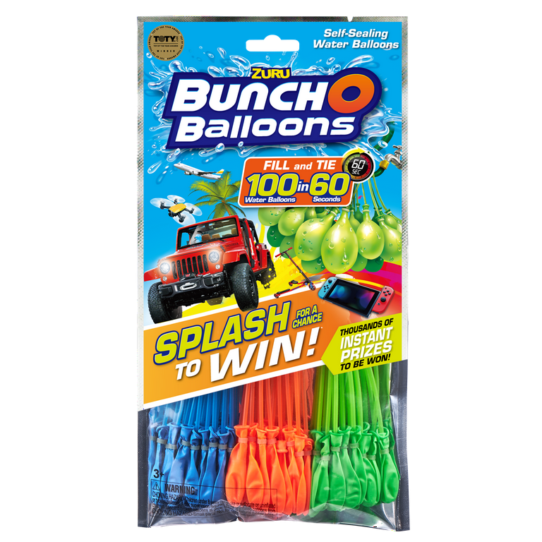 ZURU Bunch O Balloons, 840 Water Balloons total Fill & Tie 100 in 60 on sale Seconds