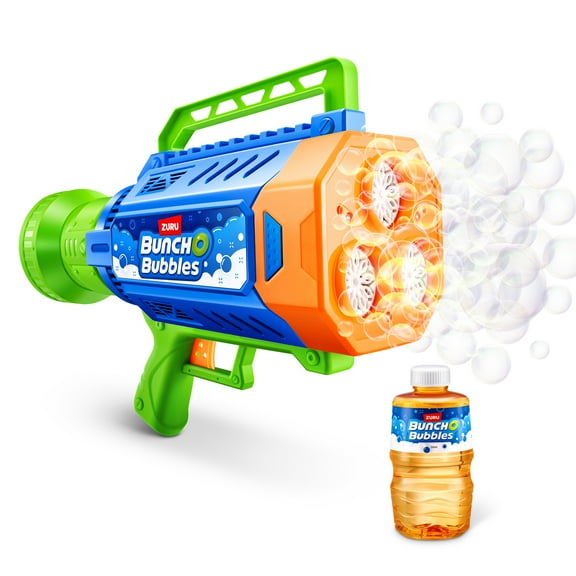 Bunch O Bubbles Motorized Mega Bubble Blaster by ZURU, Bubble Machine with Built-in Solution