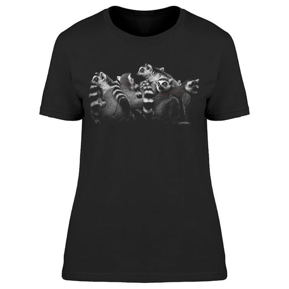 Bunch Of Cat Lemurs T-Shirt Women -Image by Shutterstock, Female Large