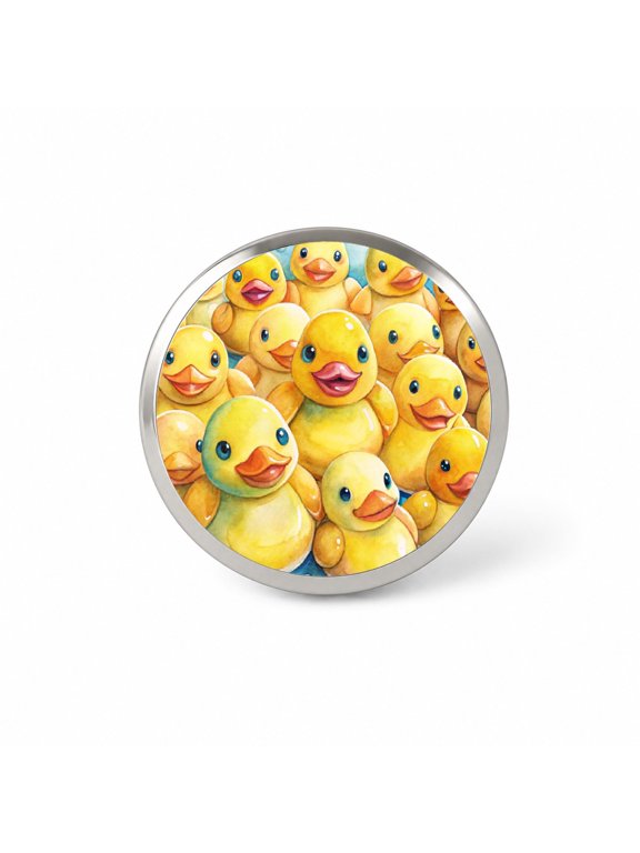 Bunch Of Cute Overlapping Rubber Ducks Backpack Hat Novelty Lapel Pin