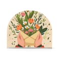thumbnail image 1 of Bunch Of Flowers Hands Napkin Holder for Table Clear Napkin Stand Paper Holder Acrylic Organizer Dispenser Napkins for Dinner Kitchen Restaurant Room, 1 of 8