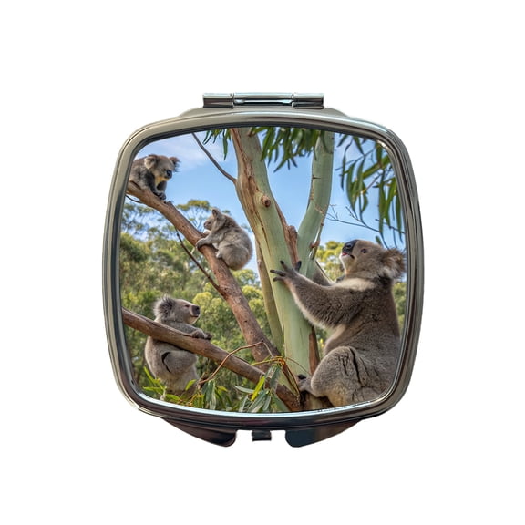 Bunch Of Koalas Travel Makeup Handbag Purse Small Pocket Compact Mirror