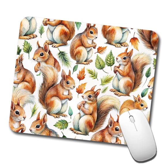 Bunch Of Squirrels Mouse Pad Low Profile Gaming Mat