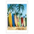 thumbnail image 1 of Bunch of Boards - Surfboard Art - From an Original Color Painting by Scott Westmoreland - Fine Art Matte Paper Print (Unframed) 30x44in, 1 of 4
