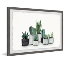 Bunch of Cacti Framed Painting Print