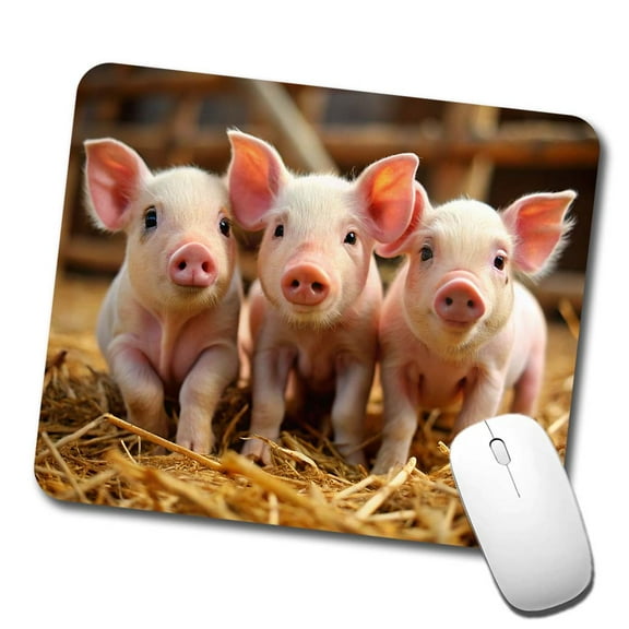 Bunch of Pink Baby Pigs Mouse Pad Low Profile Gaming Mat