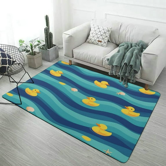 Bunch of Rubber Ducks Carpet Style Living Room Bedroom Soft Comfy Rug Modern 3d Entry Mats Household