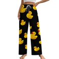 thumbnail image 1 of Bunch of Rubber Ducks Pajama Pants Breathable with Pockets Pajamas For Lady Vintage Sleeping Pants Bedroom Homewear, 1 of 6