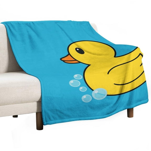 Bunch of Rubber Ducks Soft Print Blanket Throw Blankets Warm Cozy Lightweight Couch Blanket Stuff Gifts for Women Mom Teens