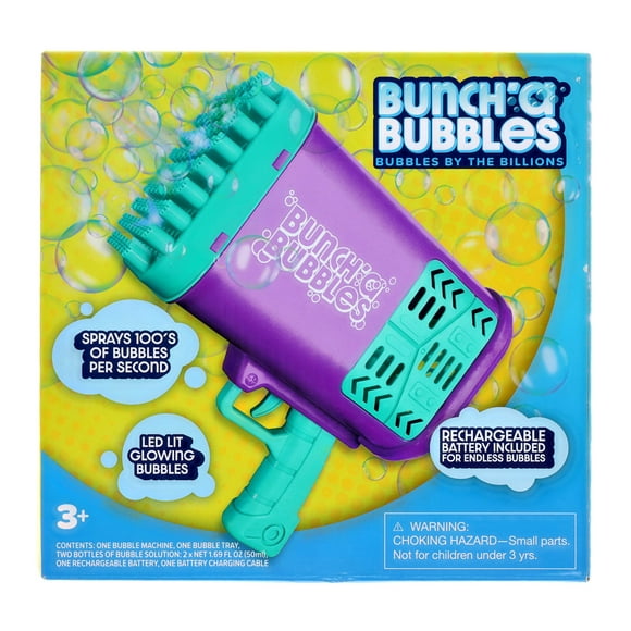 Buncha' Bubbles Blaster - Purple, for Child Ages 3+