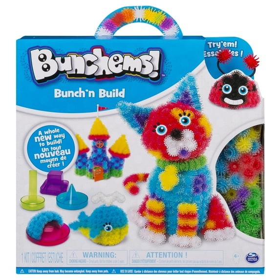 Bunchems Bunch’n Build Activity Kit with 4 Shaper Molds and 400 Bunchems for Ages 6 and Up