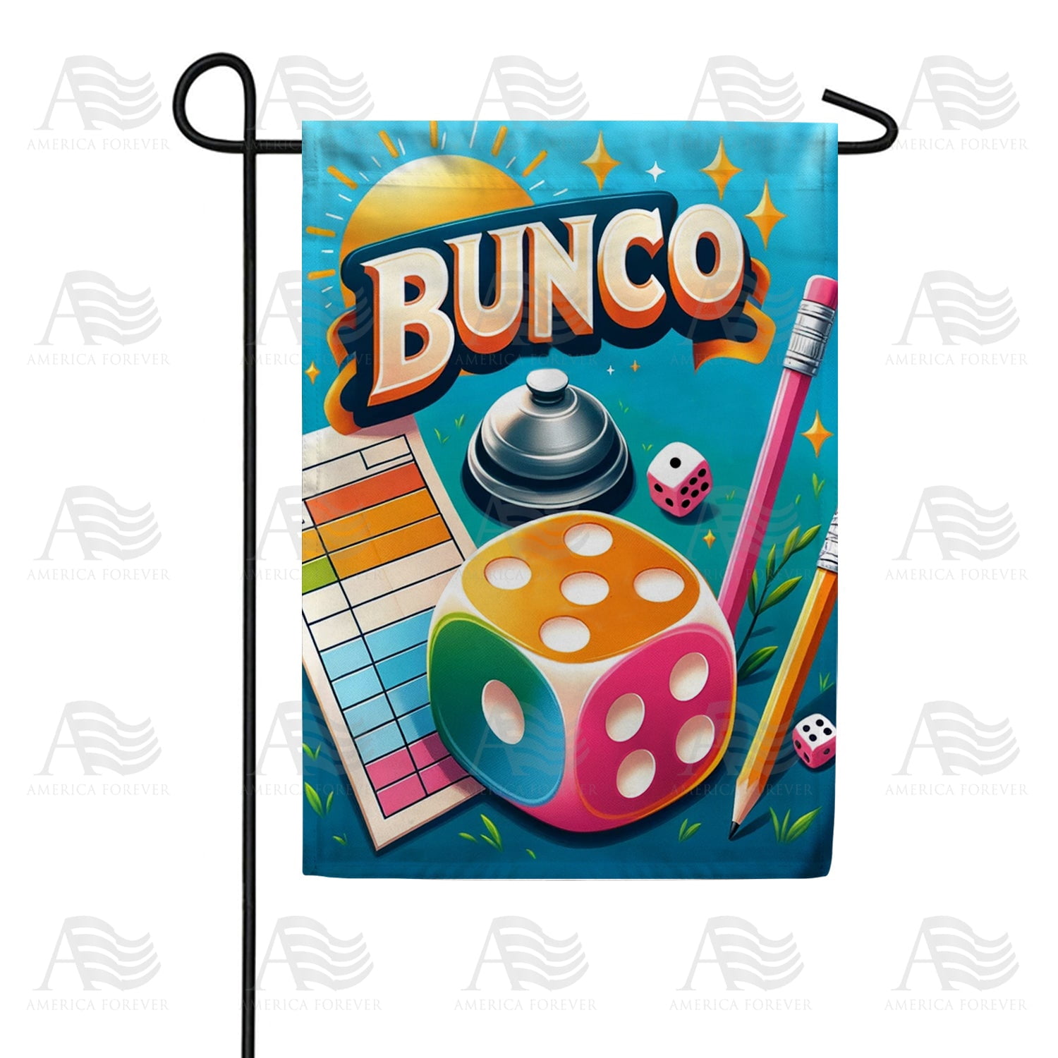 Bunco Game Night Fun Activity Hosting Theme Outdoor Accent Art, 12x18 ...