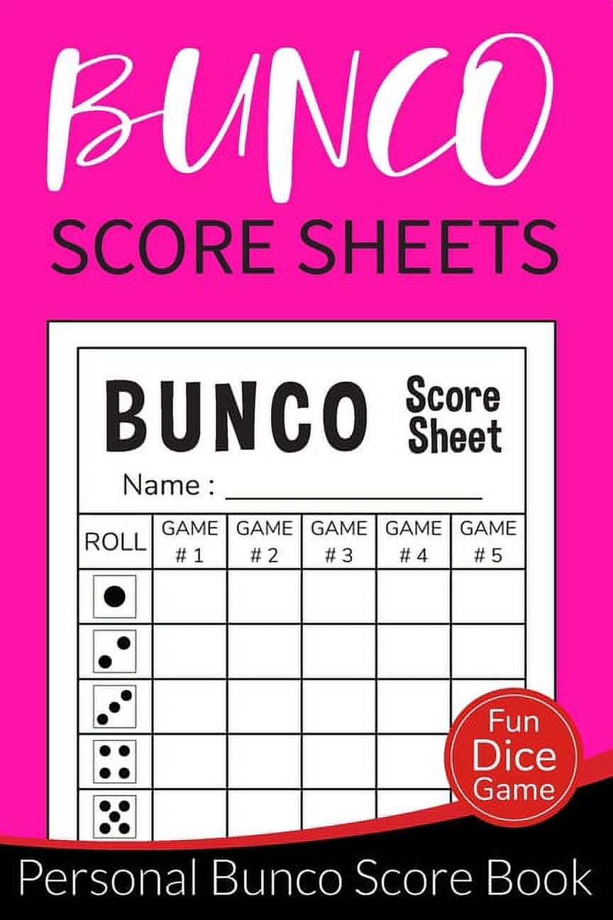 Bunco Score Sheets: Bunco Score Sheets With MINI Bunco - Pads, Cards ...