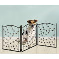 thumbnail image 1 of Bundaloo Freestanding Metal Folding Pet Gate | Large Portable Panels for Dog & Cat Security | Foldable & Versatile Enclosure Gates for Puppies | Indoor & Outdoor Playpen Safety Barriers for Pets, 1 of 8