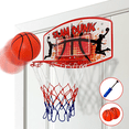 thumbnail image 1 of Bundaloo Mini Basketball Hoop Over The Door Indoor Basketball Game for Kids with Foldable Metal Rim, 2 Balls & Air Pump, 1 of 8