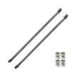 thumbnail image 1 of Bundle 2 Cafe Curtain Rods 16" to 24" and 4 Self Adhesive Hooks Chrome, 1 of 5