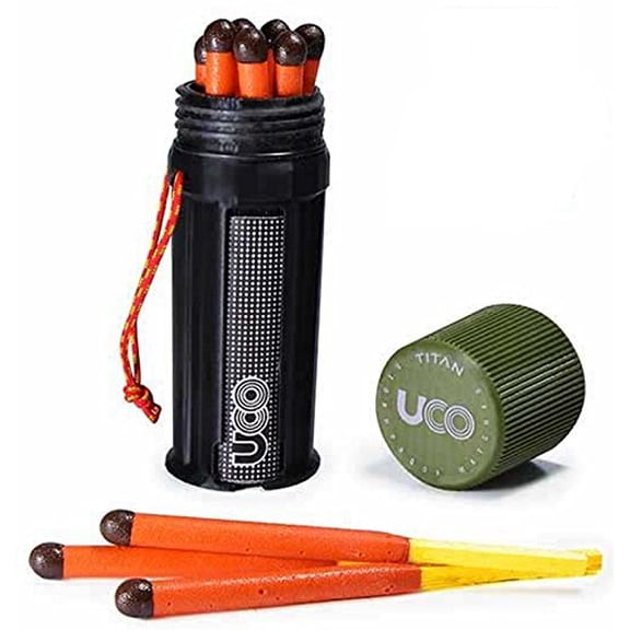 Bundle - 2 Items: 1 Titan Stormproof Match Kit and 1 Box Titan Stormproof Matches