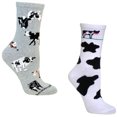 thumbnail image 1 of Bundle 2 Items: Cows on White and on Gray Large Cotton Socks, 1 of 1