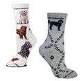 thumbnail image 1 of Bundle 2 Items: Labradoodle on White and on Gray Medium Socks, 1 of 1