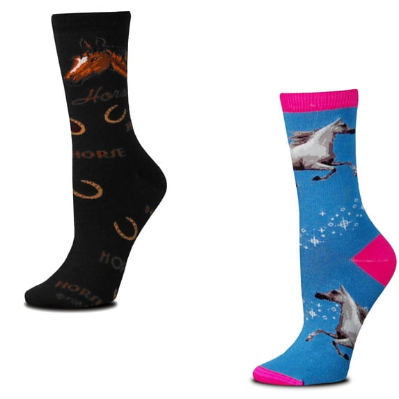 Bundle 2 Items: Mystic Horse and Horse Words Medium Socks