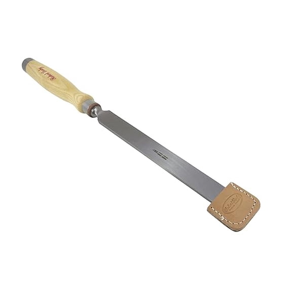 Bundle 285/285EG25 1 Inch Timber Framing Firmer Chisel with Leather Edge Guard 19-1/2 Inches Overall Length