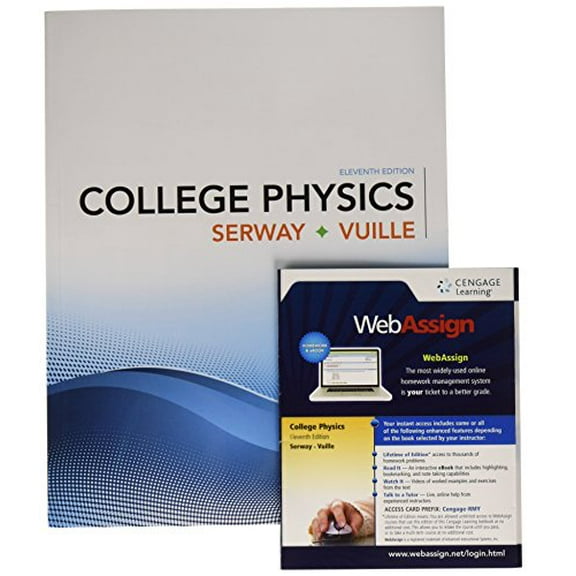 Pre-Owned Bundle: College Physics, 11th + Webassign Printed Access Card for Serway/Vuille's College Physics, 11th Edition, Multi-T, (Paperback)