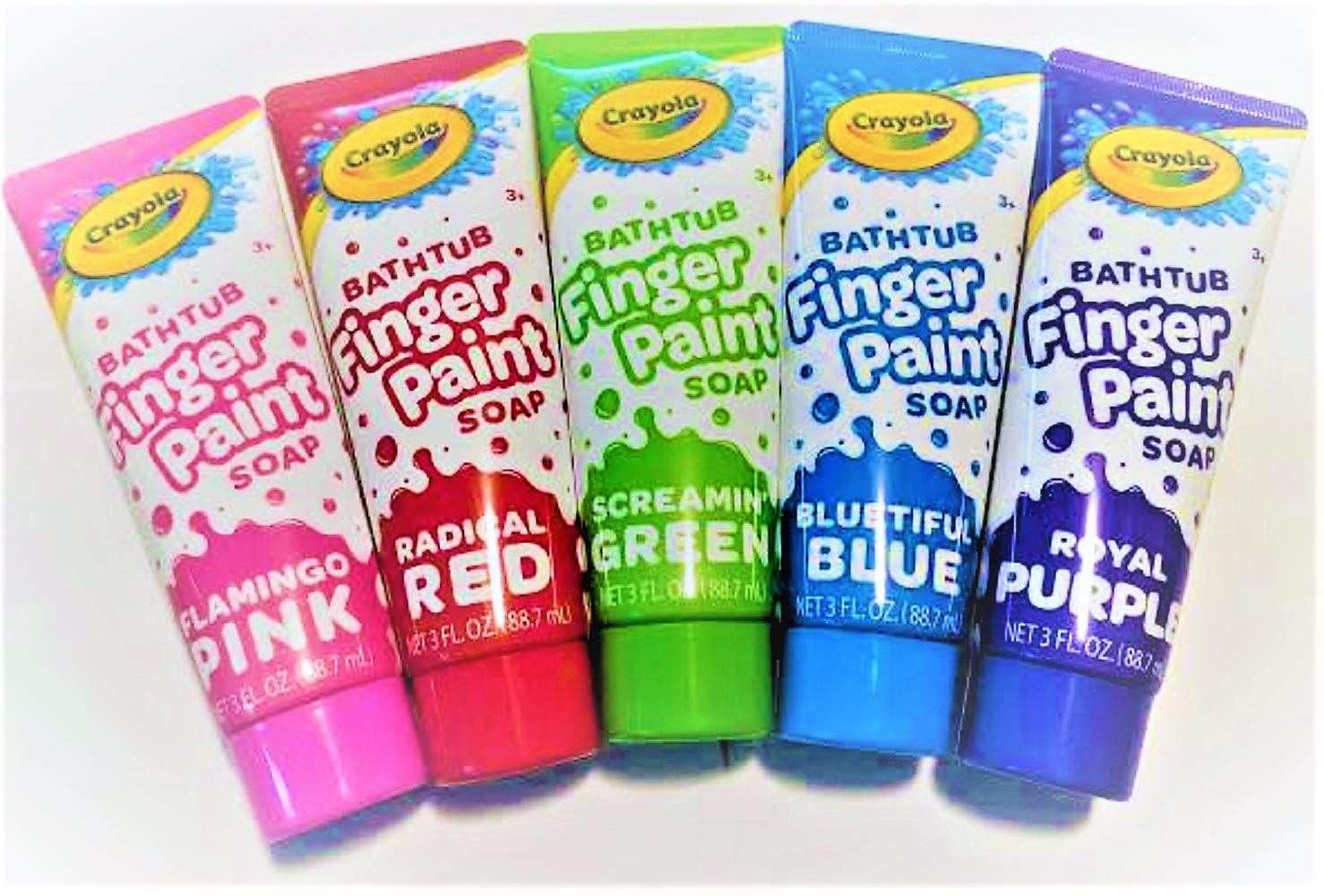 Bundle Crayola Bathtub Finger Paint Soap Set of 5 for Kids Creative Good Clean Fun