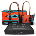 thumbnail image 1 of Bundle Deal Sedona Boho Aztec Large Weekender Southwestern Duffel Bag +Sedona Large Handwoven Wool Saddle Blanket Tote, 1 of 1