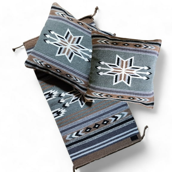 Bundle Deal Tia Southwestern Rug + Tia Southwestern Pillow Bundle