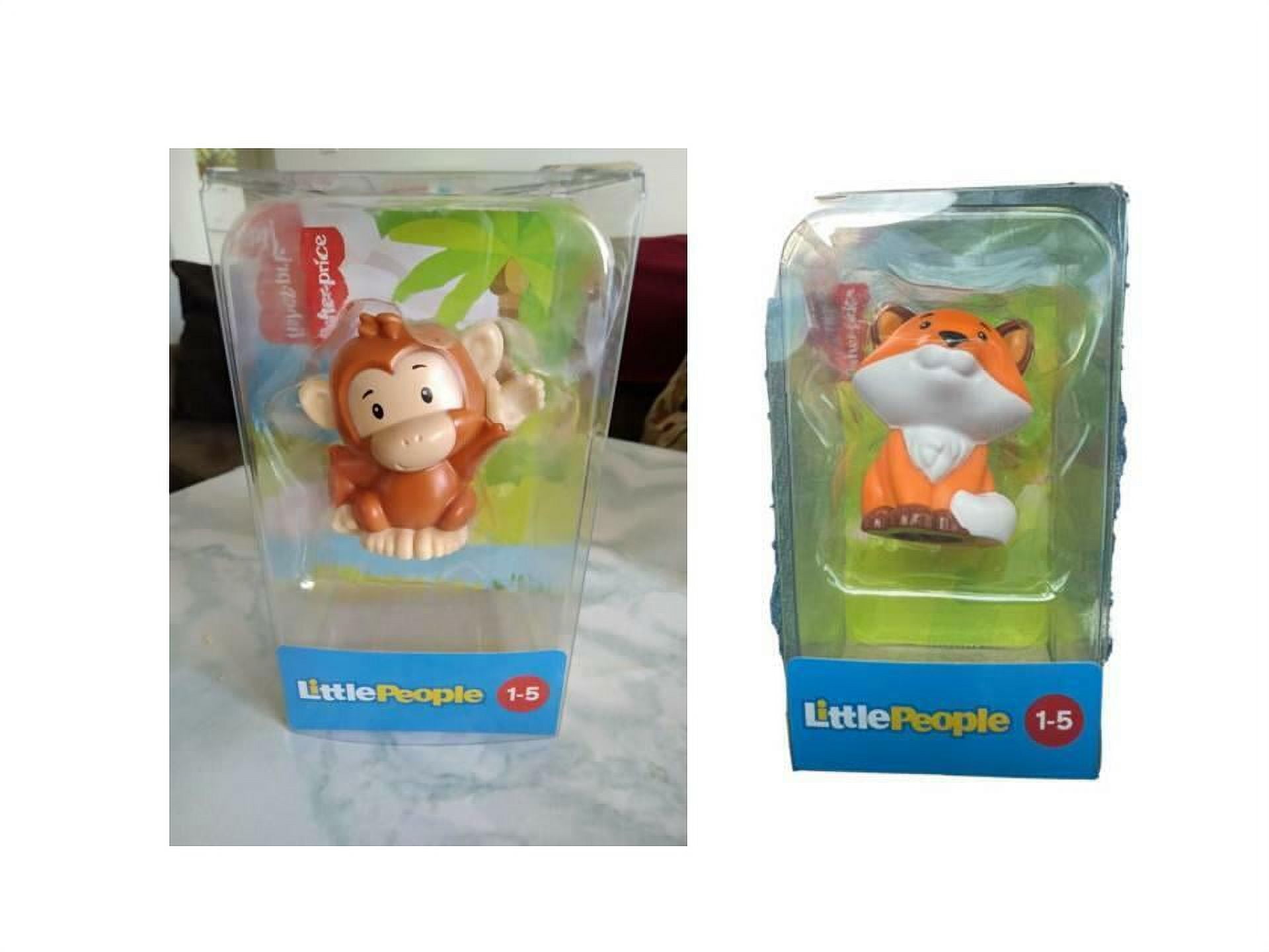 Bundle: Fisher-Price Little People Animals Monkey & Fox 