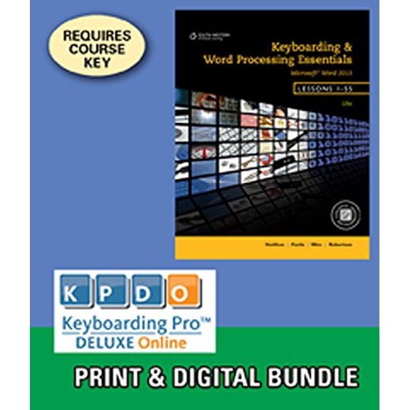 Pre-Owned Bundle: Keyboarding and Word Processing Essentials, Lessons 1-55 + Keyboarding Pro Deluxe Online Lessons 1-55 Printed Access Card Package Paperback
