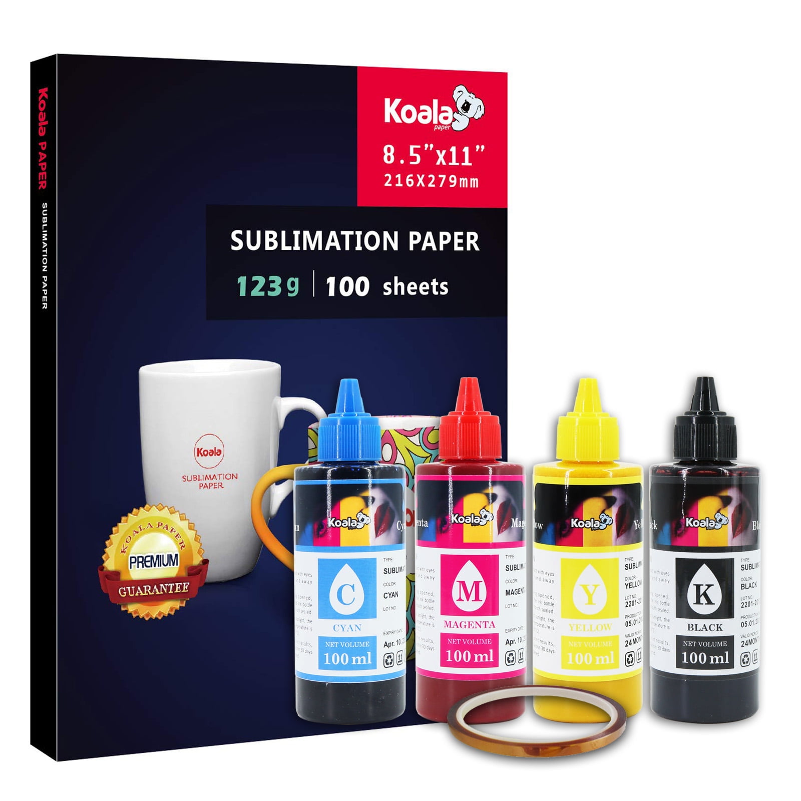 Koala Sublimation Ink for Inkjet Printer ET-2760 2720 2803 2400 WF-7710  400ML 644824538440