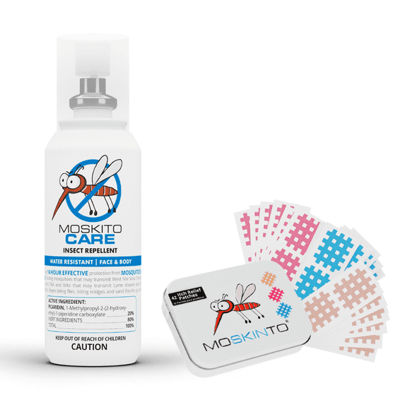 Bundle - Moskito Care Insect Repellent 3.4oz & Moskinto 42ct Family Box