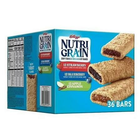 Bundle - Nutri-Grain Bars Variety Pack (1.3 Oz., 36 Pk.) In Packaging