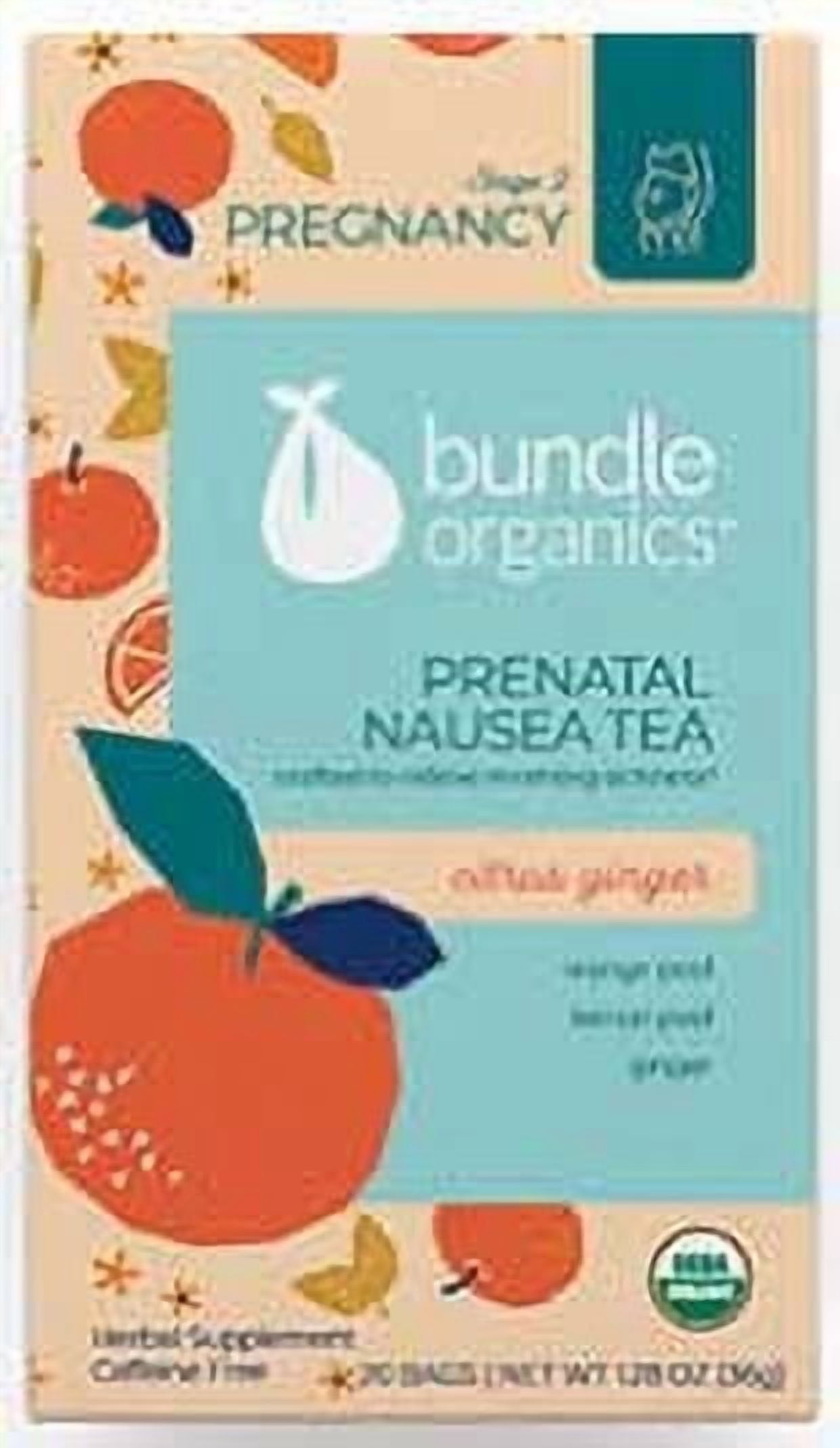 Bundle Organics Stage 2 Pregnancy Prenatal Nausea Tea, 1.28 Ounce