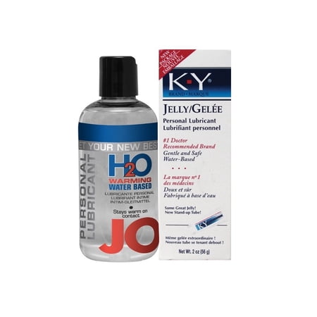 Bundle Package Of JO H2O Warming 2.5 Oz. And a K-Y Jelly 2 Oz. Tube